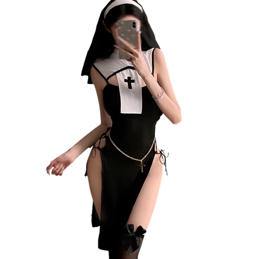 2917 sexy nun costume outfit lingerie Dress Anime Cosplay Devil Naughty